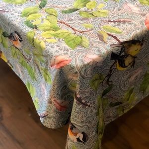 Birds Paradise Tablecloth 60" X 84"